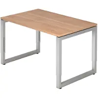 Hjh OFFICE PRO MyTable R Schreibtisch mit Gestell Silber