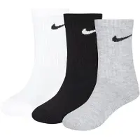 Nike Chaussettes de sport 'CREW' gris / noir / blanc