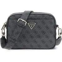 GUESS Sac à bandoulière 'MERIDIAN II' gris foncé / noir