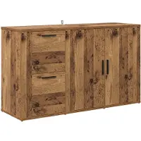 vidaXL Buffet en bois recyclé 100 x 33 x 59,5 cm, aggloméré