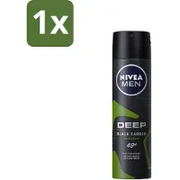 Nivea - Homme - Déodorant - Spray - Noir profond Carbon Amazonia - 150 ml - 1 pièce