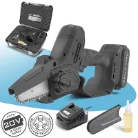 Stahlwerk Mini scie à chaîne sans fil Brushless Scie à chaîne manuelle 4,8 m/s 2000mAh