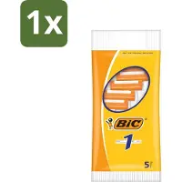 BIC - Lames de rasoir - Lame simple - Lames jetables - 5 lames de rasoir - 1 pièce