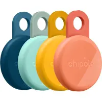 Chipolo LOOP Orange/Blau/Gelb/Minze 4-Pack (Apple Find My, Google Find Hub), Traceur, Orange, Bleu, Vert, Jaune