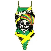 Turbo Jamaica Thin Strap Swimsuit Multicolore 9-10 Years Fille