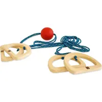 BS Toys Corde à bascule avec balle, version en bois de Animation