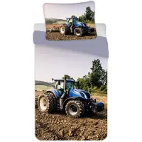 MCU Drap de lit tracteur 140 x 200, 100 pour cent coton (140 x 200 cm, 60 x 63 cm)