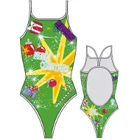 Turbo Christmas Explotion Swimsuit Vert 3XL Femme