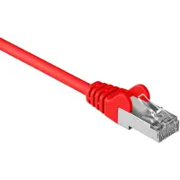 Goobay Câble réseau CAT 5e, F/UTP, rouge, 3m