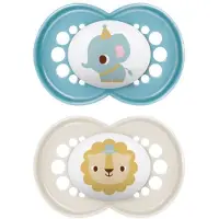 Parasanteonline Lot De 2 Sucettes Original Animaux 18 Mois+ Aléatoire -