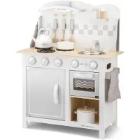 New Classic Toys - Cuisine-Bon Appetit-Deluxe-Blanche/Argent, 11061, Multicolore Color