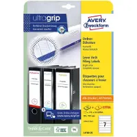 Avery Zweckform Étiquettes pour classeur à levier, L4760-25, 38 x 192 mm, 175 étiquettes/paquet