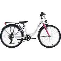Dacapo Vélo enfant 24" Cindy 7 vitesses RH 32 cm avec éclairage - À partir de 8 ans 215K, 216K, 217K