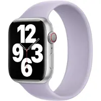 Apple Bracelet Boucle unique en Silicone Watch | 38/40/41/42 mm - Taille 2 - Purple Fog