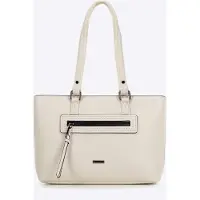 WITTCHEN Sac à main pour femme en , couleur pois, couleur crème,
