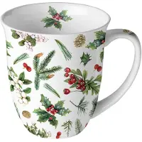 Ambiente Tasse En Porcelaine Fine - Verdure D'hiver