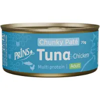 Prins Chunky Paté - Nourriture pour chats - Thon & poulet - 24 x 70 g