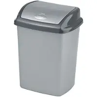 Curver Poubelle Inclinable Dominik 10l Argent 174993