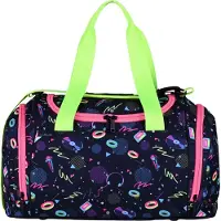 MCNEILL Sac de sport vert fluo / rose / noir