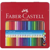 Faber-Castell Crayons de couleur - Grip - Aquarelle - 24 pièces - - UneTaille - Set de Coloriage