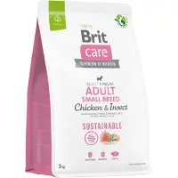 Brit Care Sustainable Adult Small Breed - poulet et insectes pour chiens de petites races - 3 kg