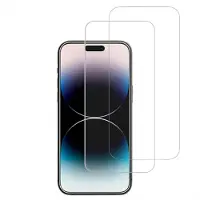 Accezz Protection d'écran en verre trempé 2-pack pour Apple iPhone 15 Plus / 15 Pro Max / 16 Plus