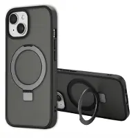 Accezz Coque Ring Stand avec MagSafe pour Apple iPhone 15 - Noir