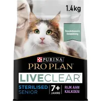 Purina Pro Plan LiveClear Sterilised Senior Cat Food - Dinde - 1,4 kg
