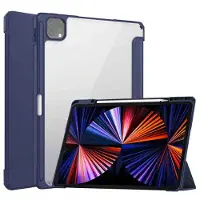 IMoshion Coque tablette rigide Trifold Apple iPad Pro 12.9 (2018/2020/2021/2022) - Bleu foncé