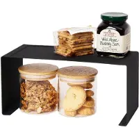 Yamazaki Étagère métallique empilable pour cuisine - Noir - Empilable