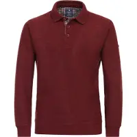 REDMOND Homme Redmond Comfort Fit Sweat-shirt rouge, Unicolore