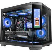 Mars Gaming MC3TCORELCDM, mini-tour, PC, noir, Micro ATX, Mini-ITX, verre trempé, gaming