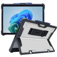 Accezz Coque Rugged avec support pour Microsoft Surface Pro 9 / Pro 10 / Pro 11 / Pro 12 - 13 pouces - Noir