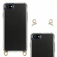 Selencia Coque arrière avec crochets amovibles pour Apple iPhone SE (2022 / 2020) / 8 / 7 - Transparent