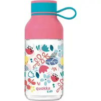 Quokka Ice Kids bouteille avec boucle Flowers 430 ml