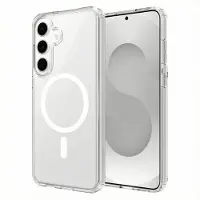Accezz Coque arrière Xtreme Impact avec MagSafe pour Samsung Galaxy S25 FE - Transparent