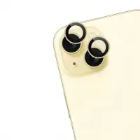 IMoshion Lot de 2 protections d'objectif de caméra Apple iPhone 15 / 15 Plus - Yellow