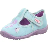 Superfit Pantoufle 'SPOTTY' bleu clair / violet / noir / blanc