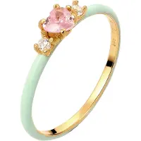 Elli Bague or / menthe / rose ancienne