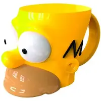 Stor 3d Homer Simpson Mug Jaune
