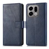 IMoshion Étui de télephone portefeuille de luxe pour Oppo Find X9 - Bleu foncé