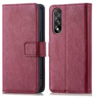 IMoshion Étui de télephone portefeuille de luxe pour OnePlus Nord 5 - Bordeaux