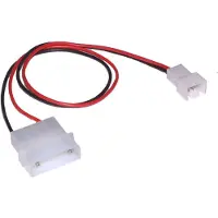 InLine Câble d'adaptation de l'alimentation du ventilateur (30 cm, 3 pin, 4 broches Molex)