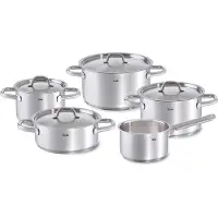 Fissler Family Line Set 5-tlg., Poêle + casserole, Argent