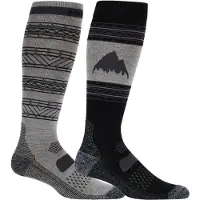 Burton Performance Lightweight Socks 2 Pairs Noir,Gris EU 37-40 1/2 Homme