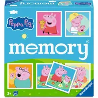 Ravensburger 25086 Memory Peppa Pig - Le célèbre jeu de mémoire, un classique mondial, pour 2 à 8 enfants à partir de 3 ans