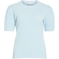 Vila Dalo O-neck Knit Short Sleeve Sweater Bleu XL Femme