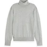 Scotch & Soda Femmes, Pull-over, CORE ROLL NECK RELAXED PULLOVER Dames Trui - Maat L, Gris, (L)