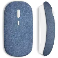 MANIACASE Souris Sans Fil - Blue jean - Compatible Mac et PC - Clé USB wifi incluse - Couleur Bleu - Technologie sans fil