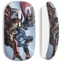 MANIACASE Souris Sans Fil - Thor - Captain America - Iron Man - Compatible Mac et PC - Clé USB incluse